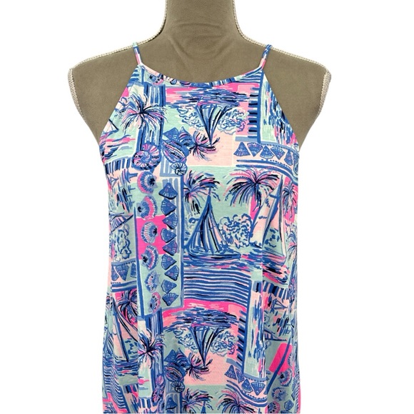 Lilly Pulitzer Margot Swing Dress in Whisper Blue Yeah Buoy Print  -Medium - NWT - Picture 3 of 8